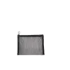 Bolsa de malla de nailon transfronteriza para almacenamiento de artículos de tocador, bolsa de almacenamiento para esponjas de maquillaje, estuche transparente portátil para papelería y lápices de viaje