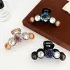 Pinza de Garra de Flor de Pedrería Brillante de Gama Alta Perla Clip para Cabello de Mujer 2026 Nuevo Clip de Tiburón para la Parte Posterior de la Cabeza Pasador Accesorios para el Cabello