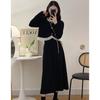 Vestido de pana conjunto de dos piezas nicho ins estilo Chanel elegante top con orejas de madera + traje de falda de cintura alta