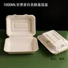 Caixa de embalagem descartável biodegradável caixa de polpa Caixa de Almoço fast food caixa de hambúrguer americano com tampa caixa bento para almoço caixa com trava