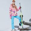 South Expedition e North Battle Feminino Snowboard Double-board Ski Suit À Prova de Vento À Prova D'Água Quente Respirável Ski Suit Escalada Roupas