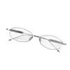 Pt08296 Lujo Accesible Transfronterizo Montura de Gafas Retro de Titanio Puro Moda de Alta Gama para Mujer Espejo Plano Estilo Nuevo Dinero Viejo