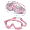 Gafas de Natación Infantiles de Marco Grande para Niños y Niñas, Universales de Alta Definición Impermeables y Antivaho, Gafas Profesionales para Enseñanza y Entrenamiento de Natación en Múltiples Colores
