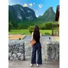 ¡Un imprescindible para mujeres menudas! Jeans de Encaje de Lino Tencel para Mujer, Estilo Delgado de Verano, Pantalones Rectos Nuevos 2026 H042902