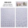 Série Floco de Neve 2D Adesivos para Nail Art Bronzeamento Laser Floco de Neve Pequenos Decalques Cor Mágica Decoração em Relevo Adesivos para Nail Art Joias