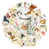 Compra direta transfronteiriça de adesivos vintage com tema de viagem para decorar cadernos, capas de celular e materiais de DIY
