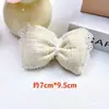 Tela Estilo Chanel Encaje Moño Accesorios Almohada de Algodón Nudo Pasador Cabeza de Muñeca Tocados Accesorios para Ropa