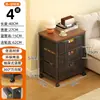 Carrito de almacenamiento de snacks para el hogar con cajones de rejilla, ruedas y estantes para almacenamiento móvil junto a la cama y organización de artículos varios
