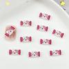 Brinquedo de Comida Simulada Palito de Sorvete Acessórios para Nail Art Gato de Desenho Animado 3D Fofo Pérola Chá de Leite Peças de Resina DIY