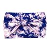 Faixa de Cabelo Tie-dye Popular Europeia e Americana Borda Larga Faixa de Cabelo Esportiva de Yoga Cor Arco-íris Faixa de Cabeça Algodão Elástico Feminina Faixa de Cabeça Absorvente de Suor
