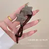 Pinza para el pelo para la parte trasera voluminosa de la cabeza, pinza para el pelo liso, pinza de torsión elegante y sofisticada, pinza de cocodrilo, pasador, accesorio para el pelo para mujer