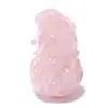 Enfeite de Coelho Decoração de Casa, Coelho de Lingote Ágata de Cristal Escultura Criativa, Artesanato de Pedra Natural, Obsidiana