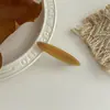Coreia do Sul FRANÇA tamanho pequeno clipe lateral clipe de palavra francês simples clipe bico de pato clipe superior resina estampa de leopardo de tinta grampo de cabelo