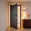 Porta de Entrada de Aço Inoxidável 304 Fabricada na Fábrica de Foshan, Guangdong, Porta Antifurto Espessa para Casas Residenciais e Vilas, Porta à Prova de Explosão