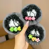 Touca de Cabelo Infantil Coque de Dança Menininha Pouch de Cabelo Invisível Acessório de Cabelo Flor Ferramenta de Fixação de Coque Acessório de Cabelo para Meninas