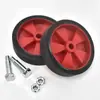 Acessórios para Compressor de Ar com Rodas Red Core Caster Bomba de Ar Rodas Revestidas de Plástico 5 polegadas 6 polegadas com Porca de Pino de Pé Exportação Transfronteiriça