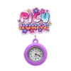 Reloj de Enfermera Transfronterizo, Reloj de Bolsillo para Doctor, Reloj de Silicona Colgante de Dibujos Animados, Hebilla Retráctil de Fácil Extracción, Reloj de Trabajo Médico, Moderno y de Moda