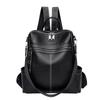 Mochila feminina de couro bovino de primeira camada, atacado de fábrica, nova moda 2021, simples, casual, mochila de grande capacidade