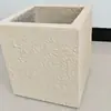 Maceta de cemento pintura de piedra real caja de flores de lodo de magnesio cuenca rectangular grande para plantas verdes balcón exterior banda de arco creativa