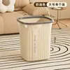 Cubo de basura para cocina para el hogar, oficina, baño, inodoro, forma cuadrada grande, gran capacidad, cubo de basura simple y de alta gama