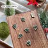 Explosiones de rojo neto Navidad aleación joyería para uñas muñeco de nieve alce caja de regalo campana exquisito dulce genial decoración de uñas al por mayor