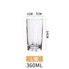 Vaso Acrílico Vaso para Jugo Vaso de Plástico Transparente Vaso para Té con Leche para Bebida Batido Bebida Fría Vaso para Postre Vaso para Agua Anti-Caída