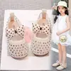 Sandalias para Niña Malla Hueca Zapatos Romanos Suela Suave Estilo Verano 2026 Zapatos Infantiles Niña Pequeña Moño Sandalias de Princesa