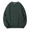 Sudadera Unisex Color Liso Cuello Redondo Estilo Primavera y Otoño 260g Estampada Ropa de Trabajo Uniformes de Clase Sudadera de Manga Larga Pullover Venta al por Mayor