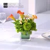 Flores artificiais reunião de negócios flor flor de mesa para sala de reunião arranjo de flores de mesa de café mesa flor arranjo de flores de mesa de hotel restaurante