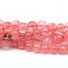 Directo de fábrica rojo sandía cristal tallado cuentas sueltas accesorios para joyería DIY pulsera cuentas sueltas rojo sandía transfronterizo