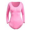 Mono sin costuras de manga larga para modelar el cuerpo transfronterizo, Abertura en la entrepierna, Control de abdomen, Moldeado de cintura, Moldeado de cuerpo, Levantamiento de glúteos, Ropa interior tipo corsé, Ropa deportiva para yoga