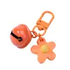 Chaveiro Colorido Sino de Flor Flor Pintura Colorida Acessórios de Sino Bolsa de Chaveiro Capa de Fone de Ouvido Pingente Pingente