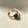 Anillo liso elegante y minimalista para el dedo índice, popular entre las influencers femeninas, anillo hueco de lujo ligero, anillo de lazo de estilo coreano de nicho