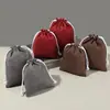 Nueva Bolsa de Terciopelo de Gamuza Doble Cara para Almacenamiento de Joyería, Empaque a Prueba de Polvo para Pulseras, Bolsa de Regalo