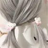 Lindo Oso de Caricatura Estilo Japonés Lazo para el Cabello Doble Cola de Caballo Niña Loli Súper Adorable Accesorio para el Cabello de Niños de Jardín de Infancia