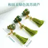Nuevo Colgante de Borla Estilo Chino Año del Caballo Colgante de Calabaza de Jade Accesorios de Joyería Hechos a Mano DIY Pulsera Collar Venta al por Mayor