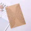 Novo Papel Perolado Dupla Face Estilo Europeu Vazado Convite de Casamento Convite de Casamento Estilo Ocidental Cartão de Casamento Venda Direta da Fábrica