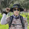 Sombrero de Pescador de Ala Ancha para Senderismo con Protección Solar de Verano para Mujeres, Sombrero de Pesca de Ala Ancha para Exteriores, Sombrilla para Senderismo, Sombrero de Vaquero Estilo Occidental para Circunferencia de Cabeza Grande para Hombres