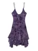 Ropa de Mujer Transfronteriza Verano 2026 Nuevo Estilo Europeo y Americano Sexy Ajustado Terciopelo Capas Malla de Seda Vestido 0085/321