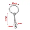 Llavero de Acero Inoxidable, Colgante de Llavero Engrosado y Endurecido, Accesorios para Llaveros DIY Hechos a Mano