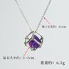 Colgante de Piedra Original de Cristal Natural Enrollado Europeo y Americano Amatista Polvo de Azúcar al por Mayor Accesorios de Collar de Piedra Irregular