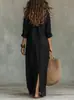 Primavera 2026 Novo Estilo Europeu e Americano Transfronteiriço Amazon Aliexpress Independente Moda Casual Gola V Cardigan de Linho Vestido