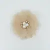 Acessórios de Tecido Flor de Pérola Fresca Estilo Coreano Flor de Renda Feita à Mão Materiais para Joias DIY Acessórios de Cabelo Acessórios de Flor para Sapatos