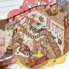 Adesivos de Paisagem de Desenho Animado, Vários Mundo em Miniatura Cabana 3D Xiaohongshu Descompressão DIY Cena Adesivos de Livro de Mão Atacado Pet
