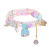 Pulsera de Cuentas Pequeña y Fresca Kt, Pulsera de Dibujos Animados de Aspecto Elevado, Pareja de Dibujos Animados Femenina, Pulsera Colgante Sanrio del Mismo Estilo