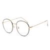 Gafas Planas Retro Jamie 9086 para Mujer, Gafas de Computadora de Moda con Protección contra Luz Azul, Forma Redonda, Se Pueden Adaptar con Lentes Graduados, Montura de Metal