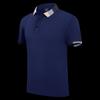 Polo de manga corta de algodón de seda de hielo de verano con logotipo impreso bordado personalizado, ropa de grupo empresarial, mono, camiseta