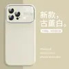 Adecuado para Funda de Teléfono de Silicona Líquida para iPhone 17 con Ventana Grande, Nuevo Modelo 16 con Película para Lente Incorporada, Funda Protectora Apple 15