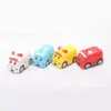Coche de Policía de Dibujos Animados de 5 cm con Retroceso 75MM Juguete Gashapon Regalo