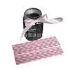 Pajita de Papel Rayada Rosa al Por Mayor Pajita de Papel Desechable Degradable Pajita para Bebida de Fiesta Ecológica